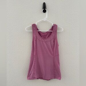 Lululemon Pink Flutter Back Tank Top Athleisure Athletic workout top small
